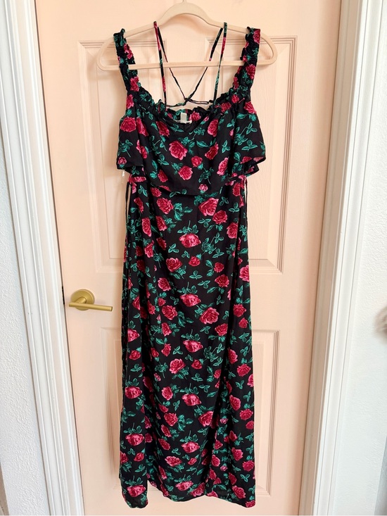 miami Dresses Black And Red Floral Miami Maxi Dress Poshmark — free download